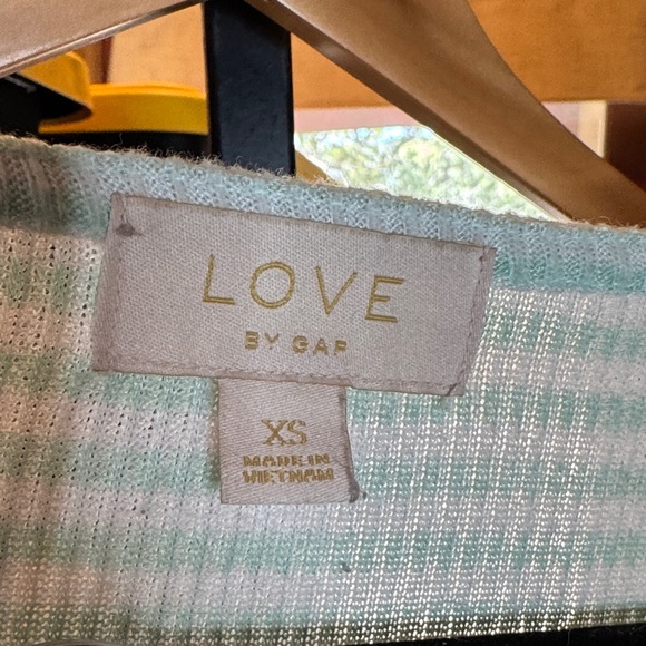 GAP Love Collection Mint White Striped Pajama Set Size Small (XS Oversized) - Picture 3 of 13